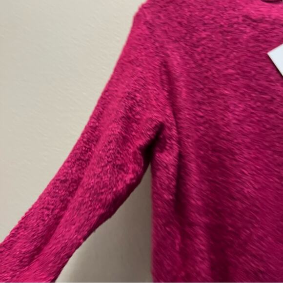 Kensie Pink Popcorn Knit Wool Blend Raspberry Pink Sweater Size XL NWT - Picture 4 of 8